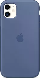 Чехол Silicone Case Full for Apple iPhone 11 Ice ocean blue