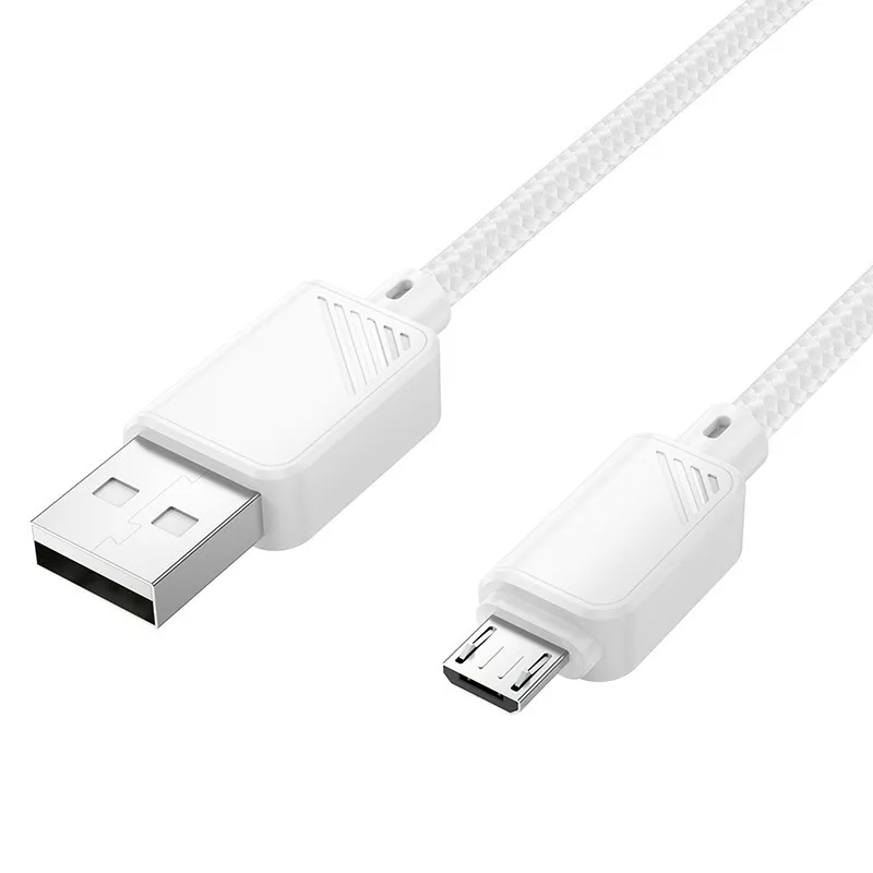 Кабель Hoco X113 12w 2.4a USB-A - micro USB cable white - фото 2