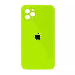 {"ru": "Чехол", "uk": "Чохол"} Silicone Case Full Camera Square для Apple iPhone 11 Pro Max Green