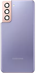 Задняя крышка корпуса Samsung Galaxy S21 5G G991 со стеклом камеры Original Phantom Violet - фото Задняя крышка корпуса Samsung Galaxy S21 5G G991 со стеклом камеры Original Phantom Violet