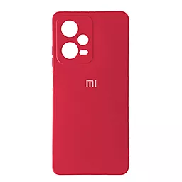 Чехол Silicone Case Full для Xiaomi Redmi Note 12 Pro 5G Red