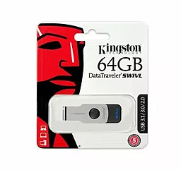 Флешка Kingston 64GB DataTraveler Swivl (DTSWIVL/64GB) Black - миниатюра 4