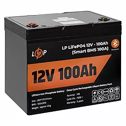 Аккумуляторная батарея Logicpower 12V 100Ah 1280Wh Smart BMS 100А LiFePO4 (LP20197) - миниатюра 4