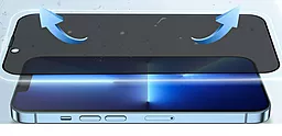 Защитное стекло Blueo Anti-Peep для Apple iPhone 13 Pro Max / 14 Plus Черный - миниатюра 3