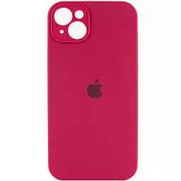 {"ru": "Чехол", "uk": "Чохол"} Silicone Case Full Camera for Apple iPhone 14 Rose Red