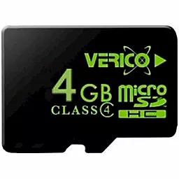 Карта памяти Verico microSDHC 4GB Class 4 (1MCOV-MDH643-NN)