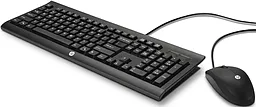 Комплект (клавіатура+мишка) HP Wired Combo C2500 (H3C53AA) Black - мініатюра 2