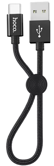 Кабель Hoco X35 Premium Charging USB-A - Type-C 15w 3a 0.25м cable Black - фото 1