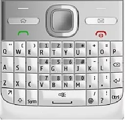 Клавіатура Nokia E5 White