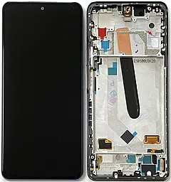 Дисплей Xiaomi Mi 11i, Mi 11X, Mi 11X Pro, Redmi K40, Poco F3 с тачскрином и рамкой, оригинал, Black