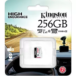 Карта пам'яті Kingston 256 GB microSDXC High Endurance UHS-I A1 Class 10 (SDCE/256GB) - мініатюра 2