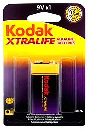 Батарейки Kodak 6LR61 (крона) XtraLife 1шт 9 V - фото Батарейки Kodak 6LR61 (крона) XtraLife 1шт 9 V