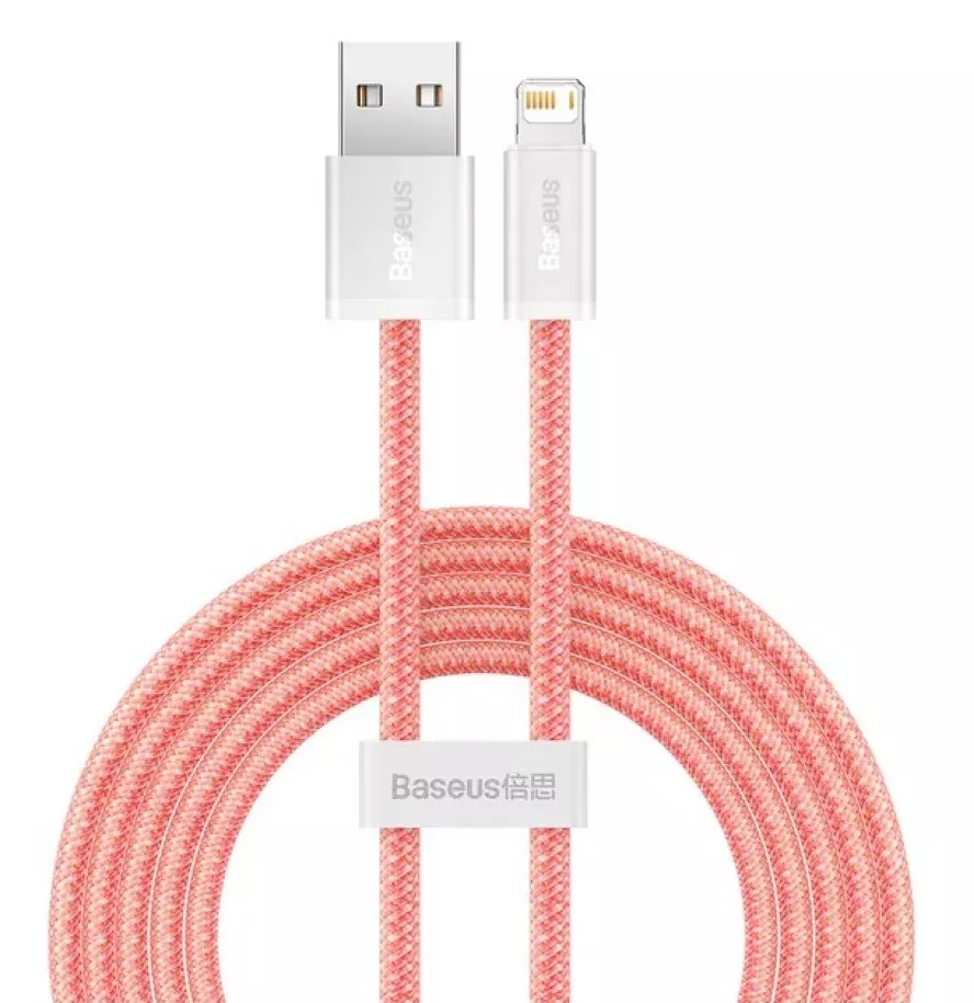 Кабель Baseus Dynamic Series USB-A - Lightning 12w 2.4a 2м cable Orange (CALD000507) - фото 1