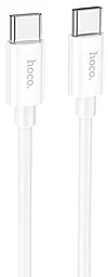 Кабель Hoco X87 Magic Silicone USB Type-C - Type-C 60w 3a 1м PD cable White - фото Кабель Hoco X87 Magic Silicone USB Type-C - Type-C 60w 3a 1м PD cable White