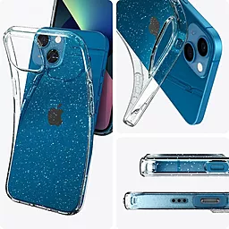 Чехол Spigen Liquid Crystal Glitter Apple iPhone 13 Mini Crystal Quartz (ACS03312) - миниатюра 2
