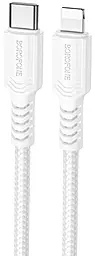 Кабель Borofone BX116 Certain USB Type-C - Lightning 27w 3a 1м PD cable White