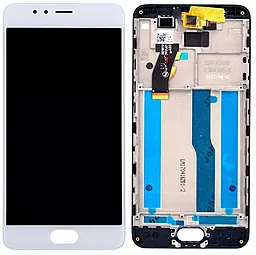 Дисплей Meizu M5s, M5s mini (M612) з тачскріном і рамкою, White