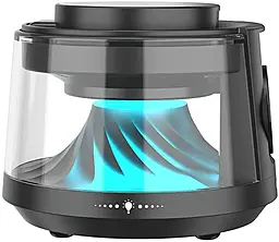 Док-станция с быстрой беспроводной QI зарядкой WIWU Wi-W039 Flow 5-in-1 Speaker + Night Light 15w wireless charger Black - фото Док-станция с быстрой беспроводной QI зарядкой WIWU Wi-W039 Flow 5-in-1 Speaker + Night Light 15w wireless charger Black