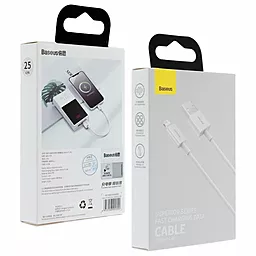 Кабель USB Baseus Superior 0.25M 2.4A Lightning Cable White (CALYS-02) - миниатюра 8