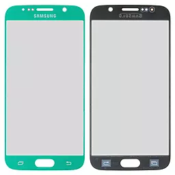 Корпусне скло дисплея Samsung Galaxy S6 G920F (original) Light Blue