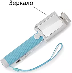 Моноподы, селфи-палки UFT SS10 с зеркалом Blue - фото Моноподы, селфи-палки UFT SS10 с зеркалом Blue