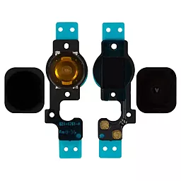 Шлейф iPhone 5C с кнопкой меню Home Black - фото Шлейф iPhone 5C с кнопкой меню Home Black