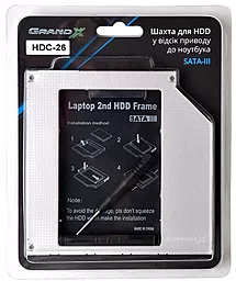 Карман для HDD Grand-X 2.5" SATA 3 HDC-26 - миниатюра 3