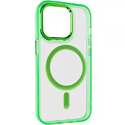 Чехол Epik Iris with MagSafe для Apple iPhone 14 Pro Light Green - миниатюра 2 Чехол Epik Iris with MagSafe для Apple iPhone 14 Pro Light Green - миниатюра 2