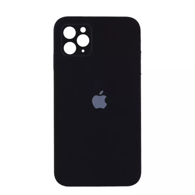 Чохол Silicone Case Full Camera для Apple iPhone 12 Pro Black - фото 1