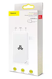Повербанк Baseus S10 Bracket Wireless 10000 mAh White (PPS10-02) - миниатюра 3