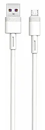 Кабель XO NB166 USB-A - micro USB 25w 5a 1м cable White (NB166-M-1-WH) - фото Кабель XO NB166 USB-A - micro USB 25w 5a 1м cable White (NB166-M-1-WH)