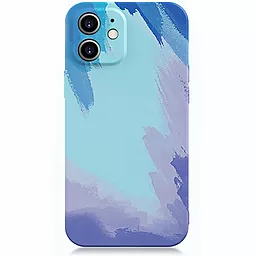 Чехол Watercolor Case Apple iPhone 12 Blue