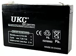 Аккумуляторная батарея UKC 6V 7Ah (WST-7) - миниатюра 3