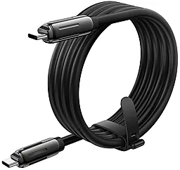 Кабель Hoco U136 USB Type-C - Type-C 60w 3a 1.2м PD cable Black - мініатюра 3 Кабель Hoco U136 USB Type-C - Type-C 60w 3a 1.2м PD cable Black - мініатюра 3