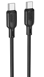 Кабель Borofone BX113 Silicone USB Type-C - Type-C 60w 3a 2м PD cable Black - фото Кабель Borofone BX113 Silicone USB Type-C - Type-C 60w 3a 2м PD cable Black