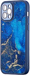 Чехол 1TOUCH Radiance Camera для Apple iPhone 12 Pro Blue - фото Чехол 1TOUCH Radiance Camera для Apple iPhone 12 Pro Blue