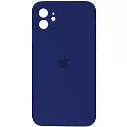 Чохол Silicone Case Full Camera для Apple IPhone 12  Navy Blue