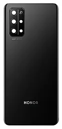 Задняя крышка корпуса Huawei Honor 30S со стеклом камеры Black - фото Задняя крышка корпуса Huawei Honor 30S со стеклом камеры Black