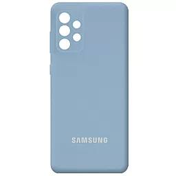 Чехол Epik Silicone Cover Full Camera (AA) для Samsung Galaxy A32 4G Голубой / Lilac Blue