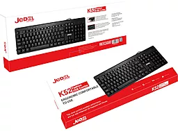 Клавиатура JeDel K52 Black - миниатюра 2 Клавиатура JeDel K52 Black - миниатюра 2
