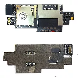 Шлейф HTC Desire A9191 с держателем SIM-карты и карты памяти