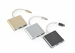 Мультипортовый USB Type-C хаб (концентратор) Cablexpert USB-C -> HDMI/USB3.0/USB Type-C (A-CM-HDMIF-02-MX)