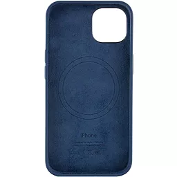 Чехол Apple Silicone Case Full with MagSafe and SplashScreen для Apple iPhone 13 mini   Abyss Blue - миниатюра 3