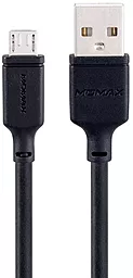 USB Кабель Momax Zero 2.4A micro USB Cable Black