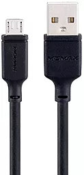 Кабель Momax Zero USB-A - micro USB 12w 2.4a 1м cable Black - фото Кабель Momax Zero USB-A - micro USB 12w 2.4a 1м cable Black