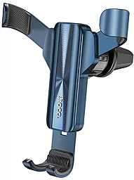 Держатель с автозажимом Hoco CA71 Dignity Blue - фото Держатель с автозажимом Hoco CA71 Dignity Blue