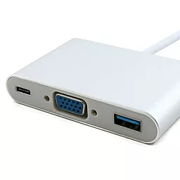 Мультипортовый USB Type-C хаб ExtraDigital USB Type-C to VGA/USB 3.0/Type-C (0.15m) - миниатюра 5