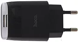 Сетевое зарядное устройство Hoco C73A 2.4a 2xUSB-A ports charger black - миниатюра 4 Сетевое зарядное устройство Hoco C73A 2.4a 2xUSB-A ports charger black - миниатюра 4