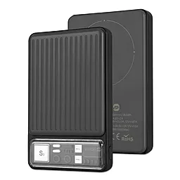 Повербанк Veron Q25 10000 mAh 22.5W Black - фото Повербанк Veron Q25 10000 mAh 22.5W Black
