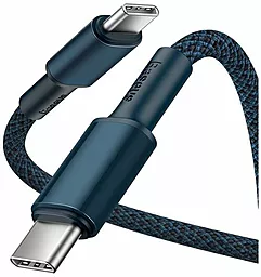Кабель Baseus High Density Braided USB Type-C - Type-C 100w 5a 1м PD cable Blue (CATGD-03) - миниатюра 2 Кабель Baseus High Density Braided USB Type-C - Type-C 100w 5a 1м PD cable Blue (CATGD-03) - миниатюра 2
